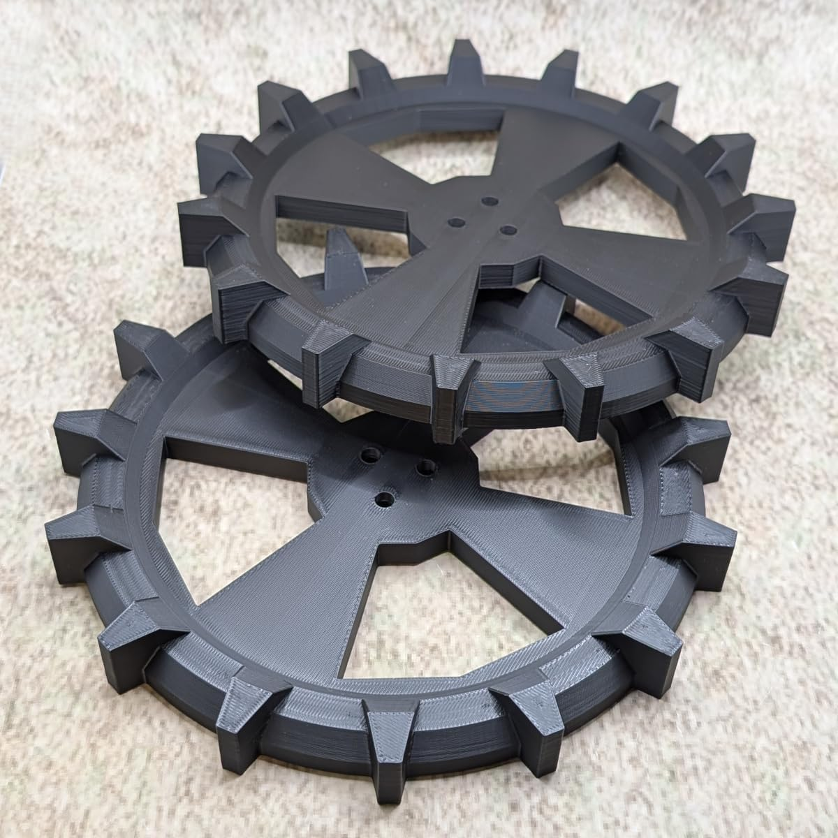 ULEIVA Replacement Drive Wheels Wheel Compatible with Husqvarna Automower 105 305 308 Robotic Lawnmower Spikes Off-Road Wheels Replacement Wheel Pack of 2 image number 5