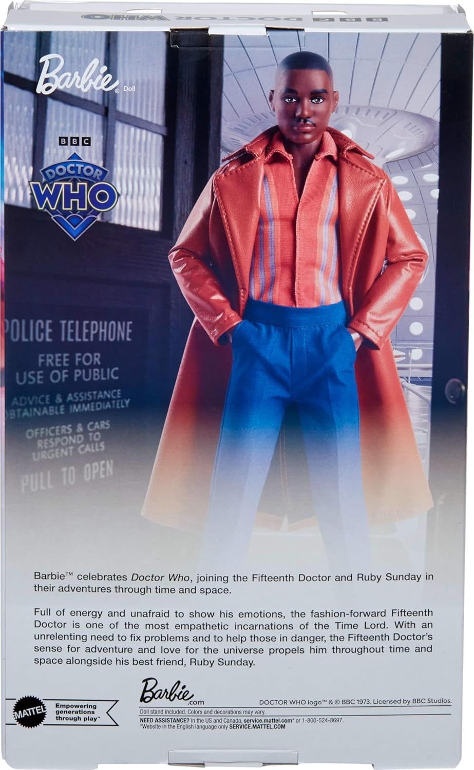 Barbie the Fifteenth Doctor Barbie Doll, Dr. Who Collectible Inspired by the Series&rsquo; 14Th Season with Doll Stand & Certificate of Authenticity image number 4