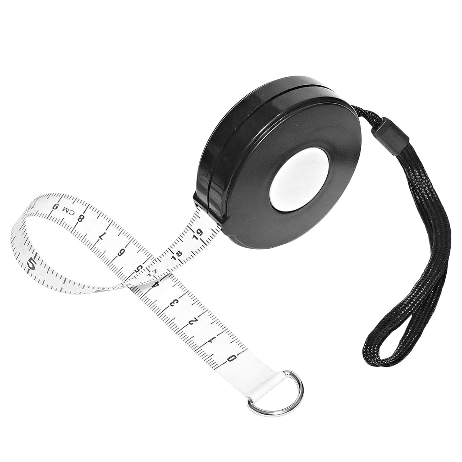 Dual-Sided Soft Retractable Measuring Tape 205Cm/80In for Sewing, Tailoring, Crafting, Weight Loss, and Height Measurement(Color:Black) image number 6