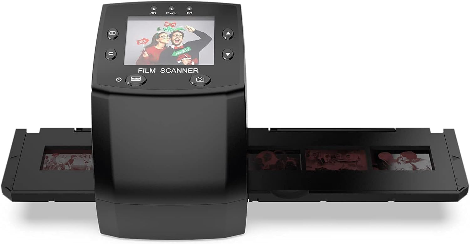 135 Film Negative Scanner Slide Viewer, Converts 35Mm Film Negatives & Slides to Digital JPEG Images, 2.4 LCD Screen, with Quick Slide Holder image number 4