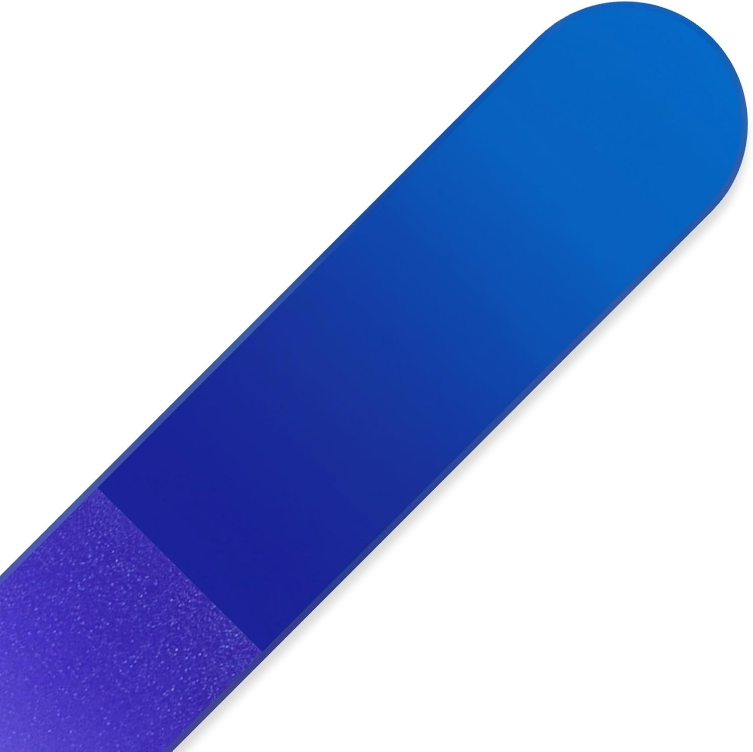 Mont Bleu Rainbow Crystal Nail File in Black Pouch - Large/Professional Size - Czech Tempered Glass - Handmade in Bohemia (Czech Republic)