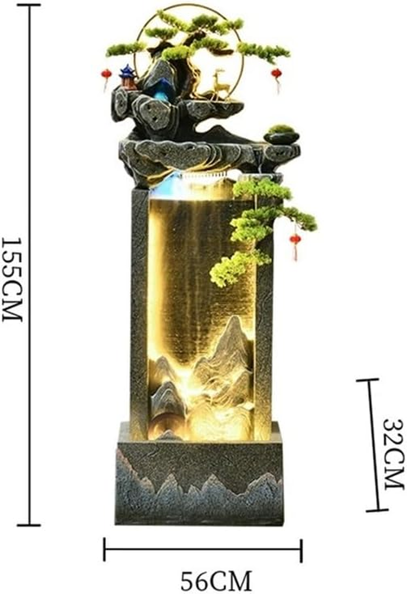 Outdoor Fountain Circulating Water Feature Floor Fountain Fortune-Attracting Feng Shui Ornaments Living Room Home Accessories image number 1
