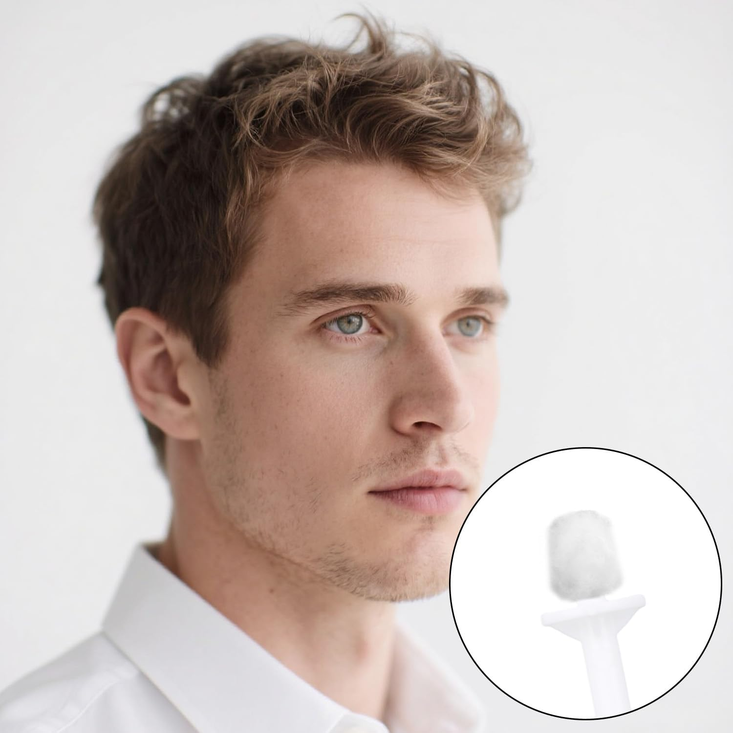 Penitue 100Pcs Nose Wax Sticks, Plastic Multifunctional Nose Hair Wax Sticks for Men Women Face Ear Nostril Hair image number 2