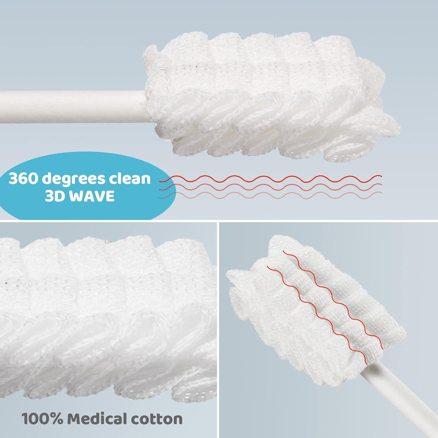 Tondiamo 100 Pcs Baby Tongue Cleaner Toothbrush Baby Oral Cleaner with 3 Pieces Finger Toothbrush for Newborn Mouth Oral Cleaning Infant for 0-36 Months image number 4