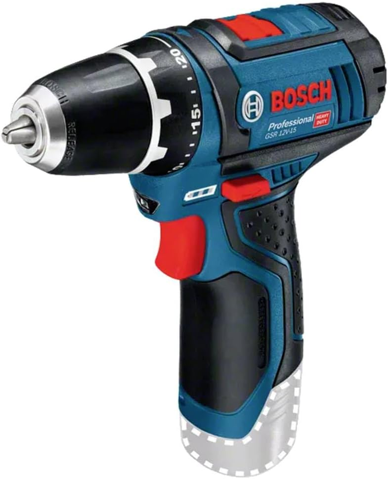Bosch Professional GSR 12 V-15 Cordless Drill Driver (Without Battery and Charger) - Carton