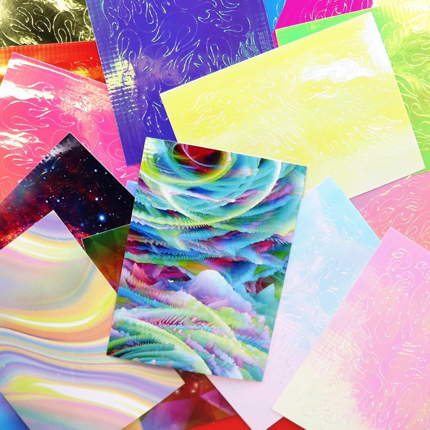 Colorful Elegnail Stickers Self-Adhesive Decoration for Nail Salon Home image number 5