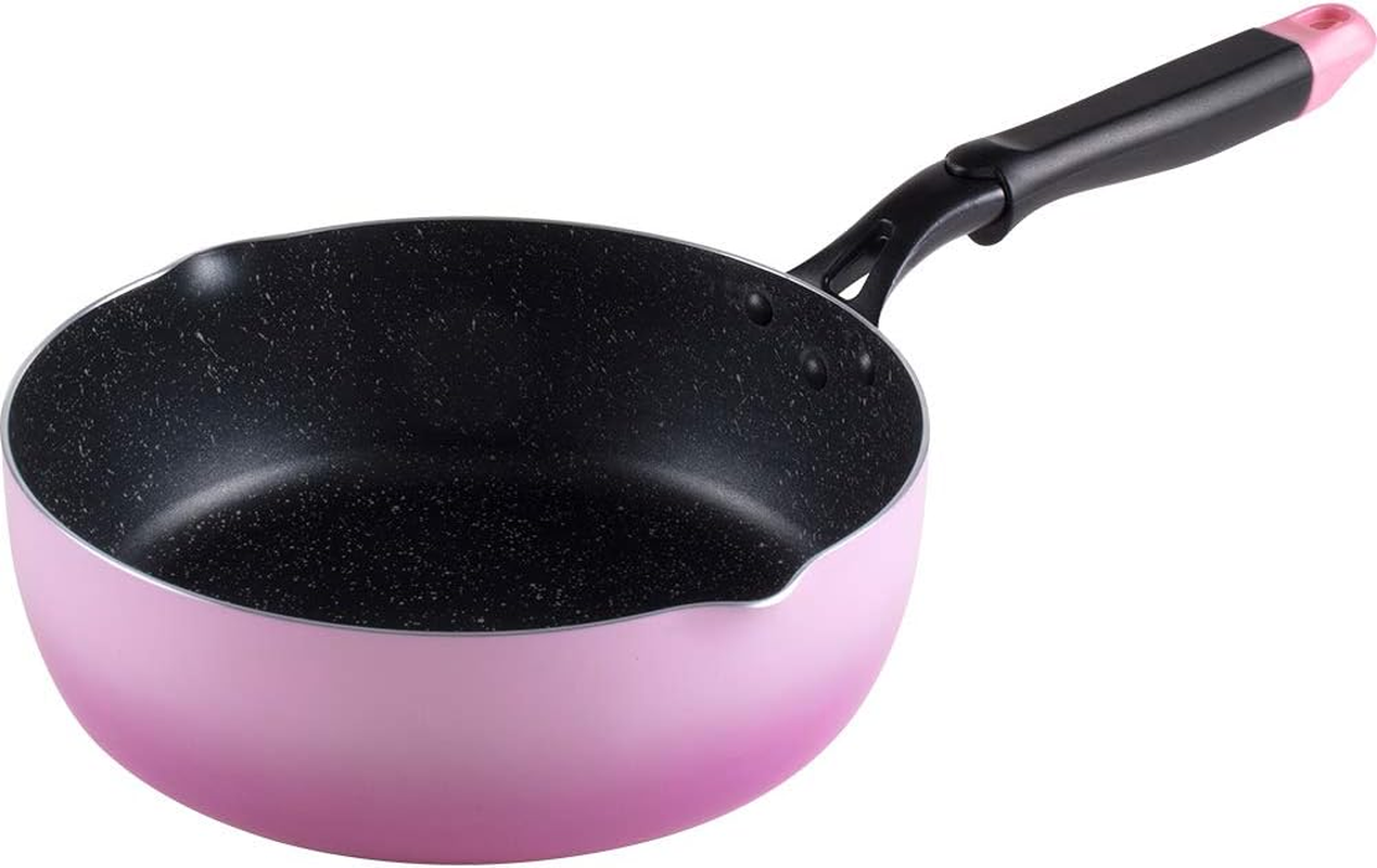 Wahei Freiz RA-9721 Deep Frying Pan, 9.4 Inches (24 Cm), for Gas Fire, PFOA Free, Fluorine Resin Processing, Pink image number 6