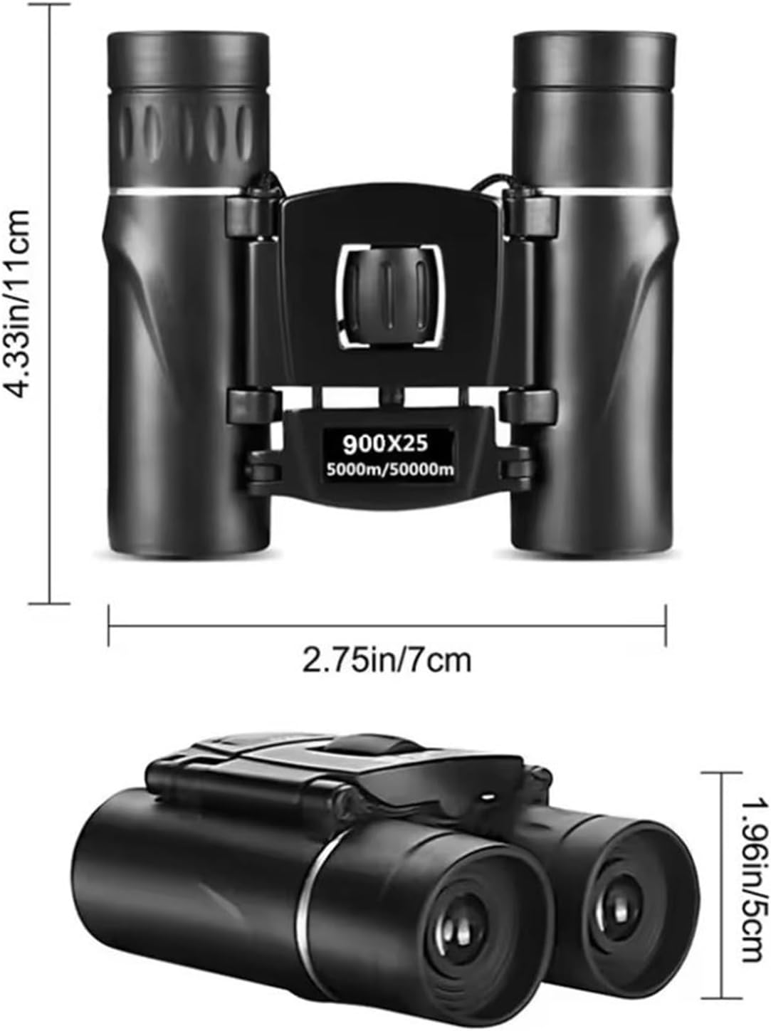 Compact Binoculars for Adults,Binoculars for Cruise - Night Vision Spotting Scope Lightweight Long-Range 900X25 HD for Travel Safari Hunting Hiking Stargazing - With Bracket image number 3