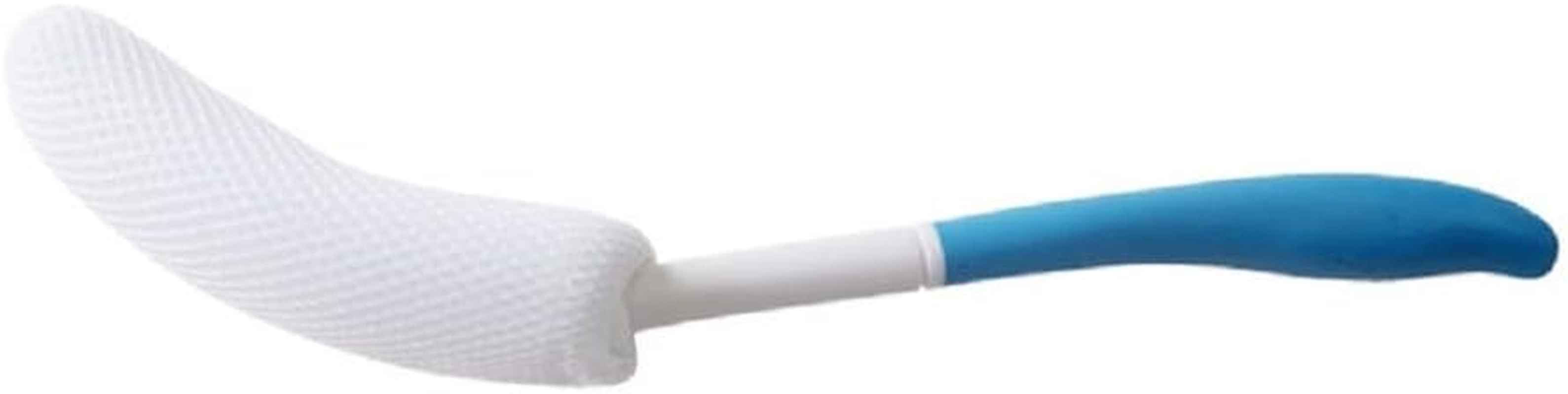 Shuiniba Body Back Bath Brush, Curve Long Handle Mesh Bag Sponge Rubbing Back Shower Brush, Replaceable Scrubbing Brush，Exfoliating Skin and a Soft Scrub Back Brush，Length Is 15.35 Inch/39Cm