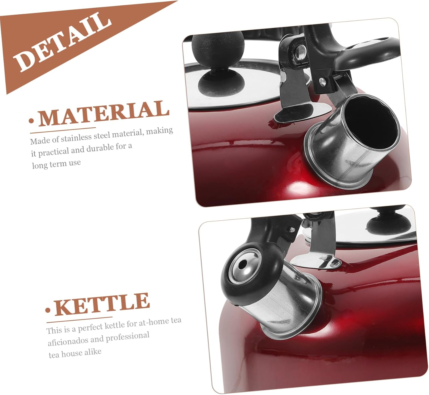 Zerodeko Buzzing Kettle Espresso Maker Induction Tea Kettle Camping Coffee Maker Water Boiler Kettle Hot Water Kettle Tea Kettle Stovetop Kitchen Utensil Kitchen Supply Water Pot Milk Jug image number 3