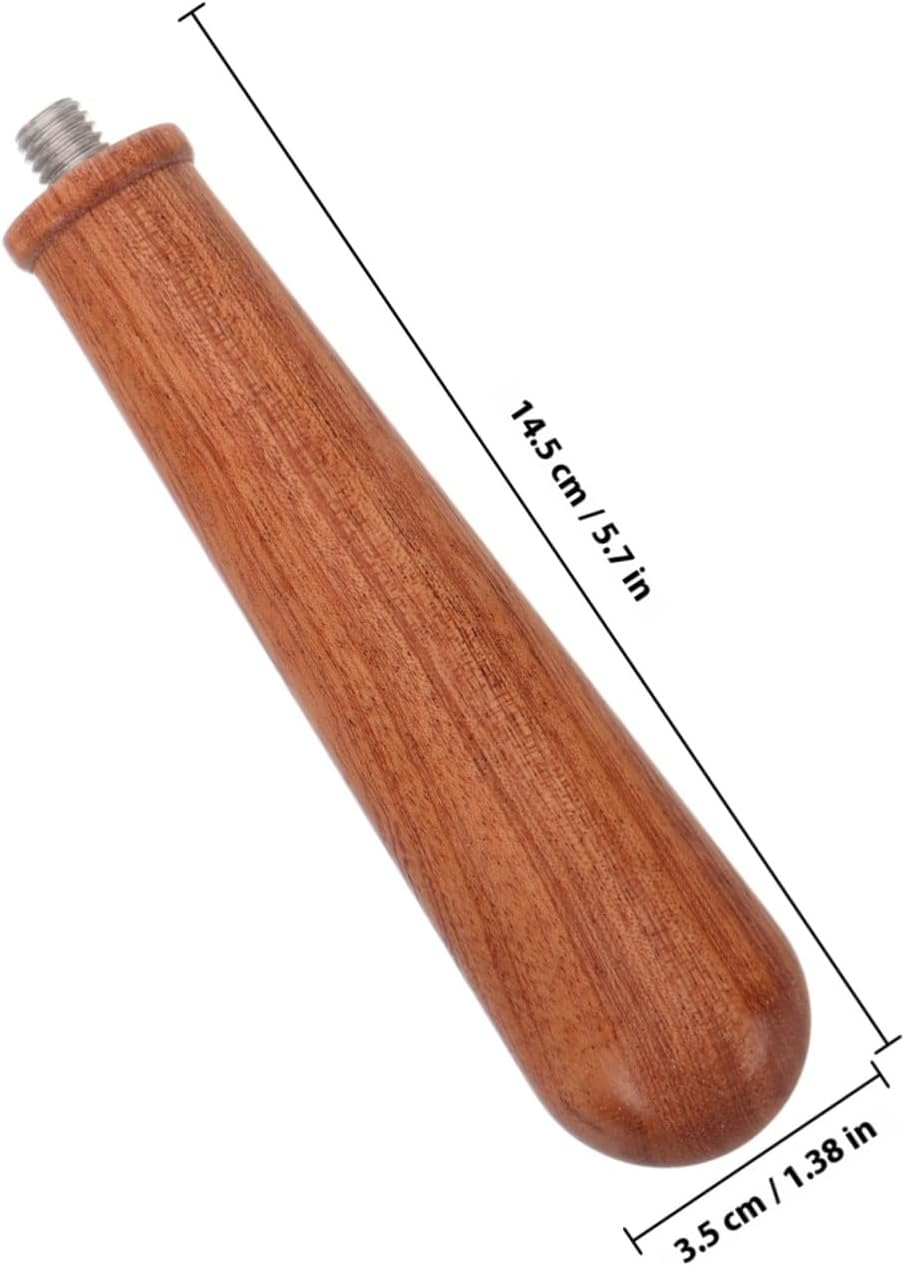 Gatuida Portafilter Handle for Coffee Maker M10 Bottomless Espresso Portafilter Wooden Handle Replacement Coffee Machine Parts for Home and Cafe Use image number 4