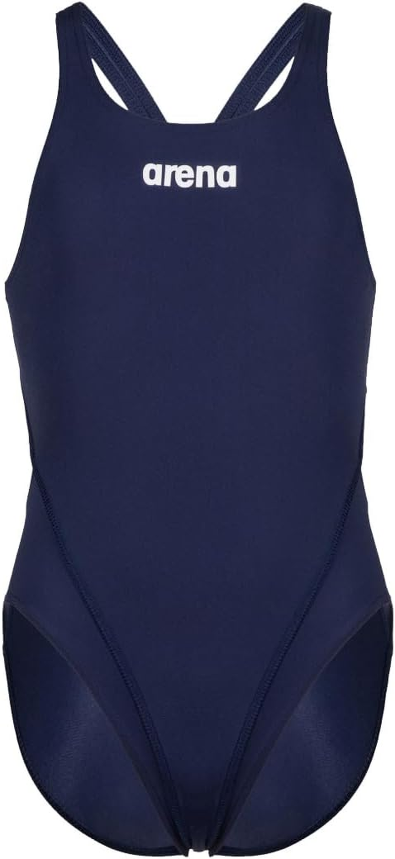 Arena Girl'S Girl'S Team Swimsuit Swim Tech Solid One Piece (Pack of 1) Navy-White image number 2