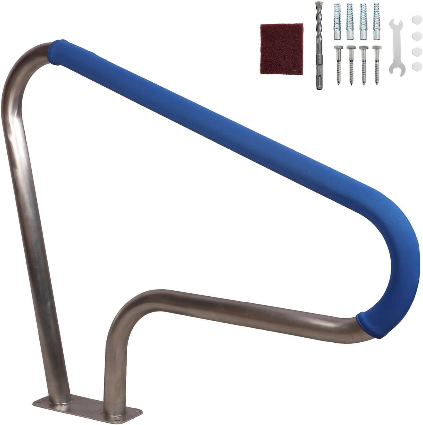 RYPRY 316 Stainless Steel Pool Handrails & Railings for Inground/Above Ground Pools | Saltwater-Resistant, Safety Steps, Brackets & Accessories | Durable Weatherproof Design image number 2