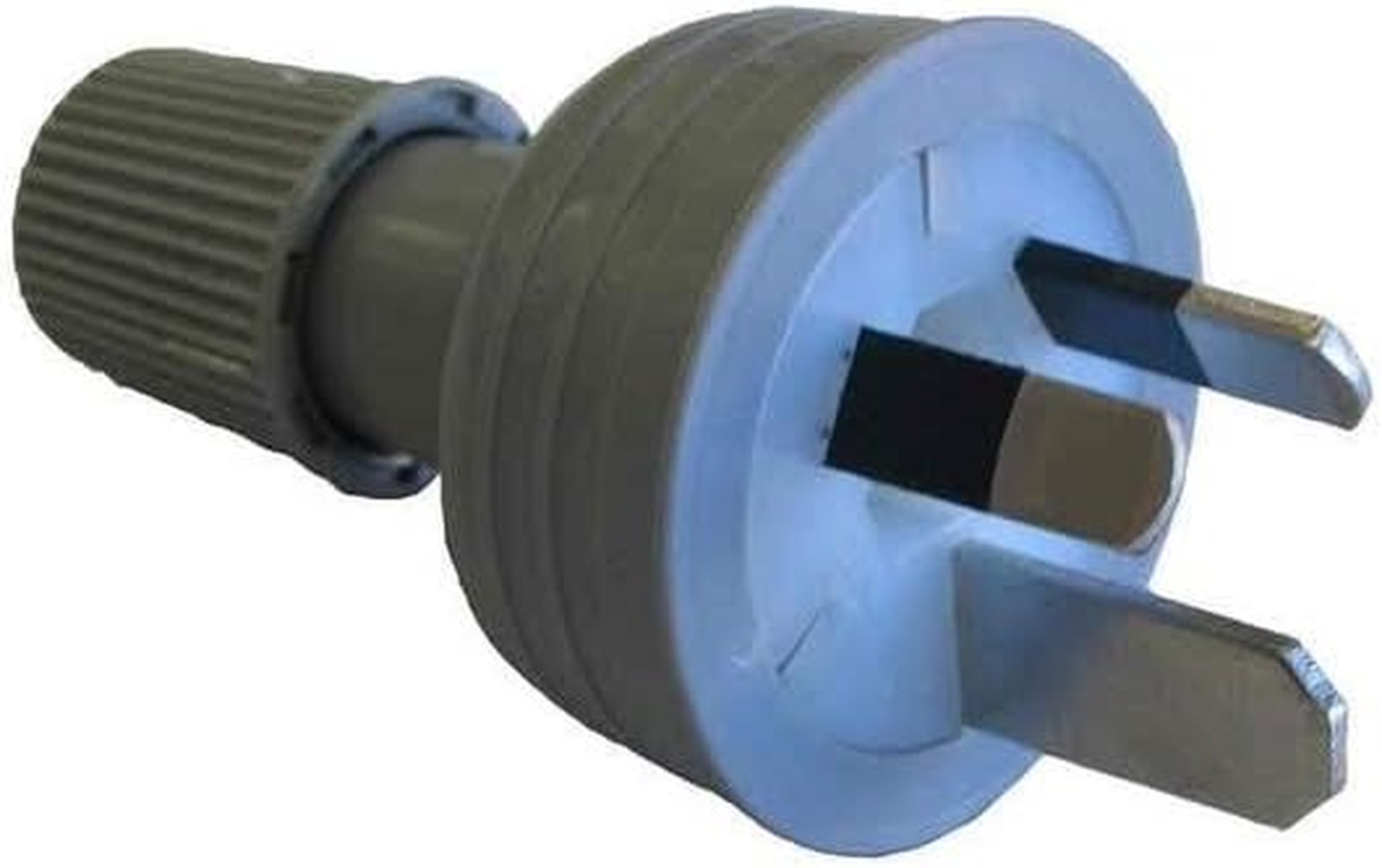 HPM 3 Pin 15A Plug Top, Grey