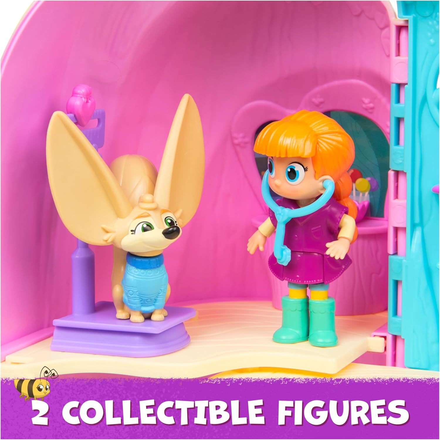 Vida the Vet, Cheerful Check up Pack with Vida and Kipp Action Figures and Removable Stethoscope Accessory, Kids Toys for Girls and Boys Ages 3 and Up image number 1