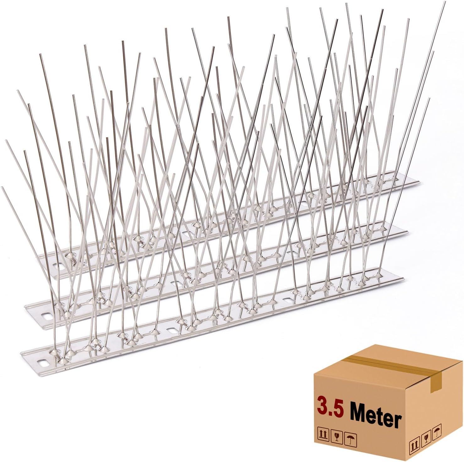 Bird Spikes Pigeon Outdoor Deterrent Spikes (14 Pack-25 * 2.8 * 10Cm) image number 1