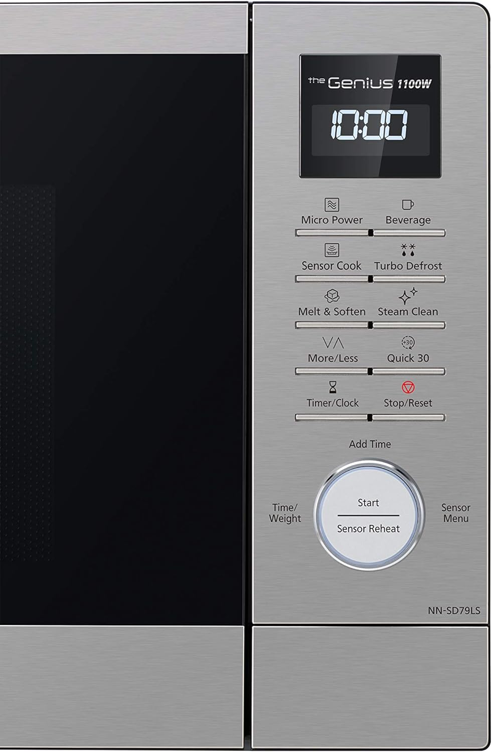 Panasonic 44L 1100W Cyclonic Inverter Microwave Oven, Stainless Steel (NN-SD79LSQPQ), Stainless Steel & Black image number 5