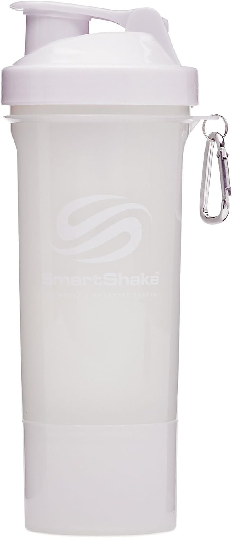 Smartshake Slim Shaker, 500 Ml Capacity, Pure White image number 4