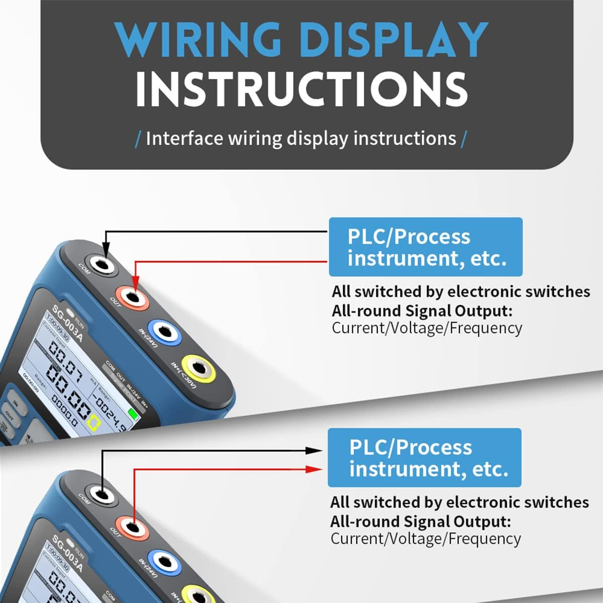 Current Voltage Signal Generator 4-20Ma 0-24V Rechargeable Portable Current Voltage Analog Generator with 3000Mah Battery and TFT Screen for Panel Debugging Device Testing Tr image number 6
