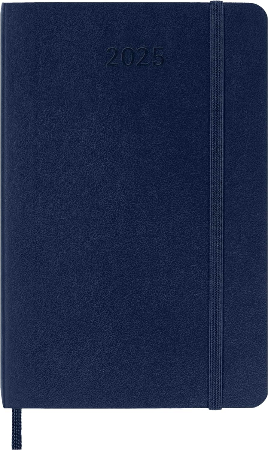 MOLESKINE- 2025-12 Month Weekly Notebook Soft Cover Diary - Pocket - Sapphire Blue