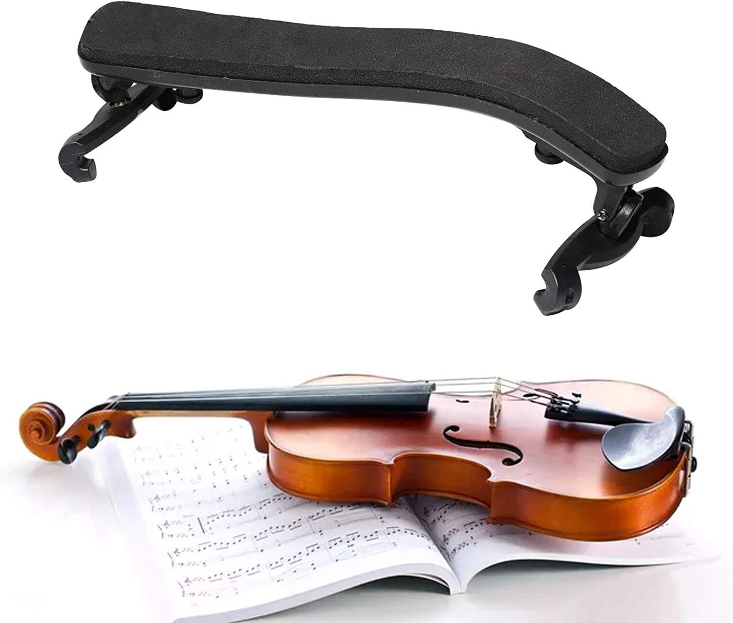 Valuehall Violin Shoulder Rest for 3/4 4/4 Violin Shoulder Holder Shoulder Rest Plastic EVA Padded Violin Shoulder Support for Musician Adult Students V1B08