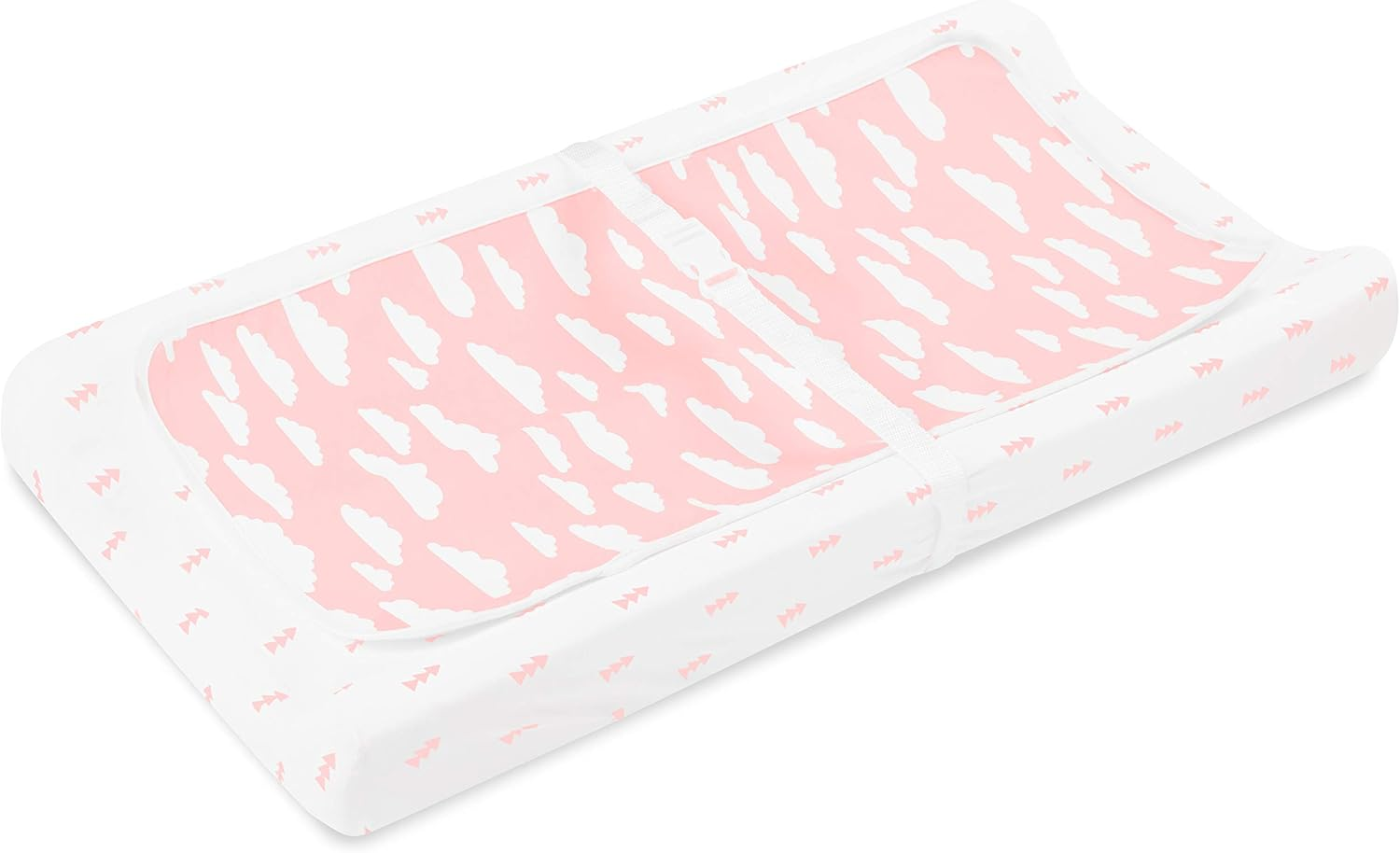 Premium Baby Changing Pad Covers 4 Pack &ndash; Girl &ndash; Pure Cotton Machine Washable Pink and White Changing Table Cover &ndash; Diaper Changing Pad Cover Sheets image number 5