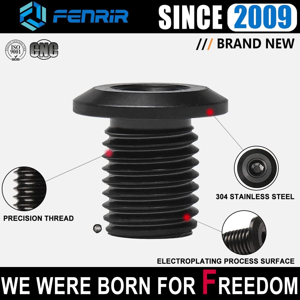 FENRIR Motorcycle Mirror Blind Plug Motorcycle Mirror Cover Screws Thread 304 Stainless Steel for M10XP1.5 Rninet R12Ninet R12 S1000R F800R F900R R1200R R1250R K1200R K1300R F900XR S1000XR image number 6