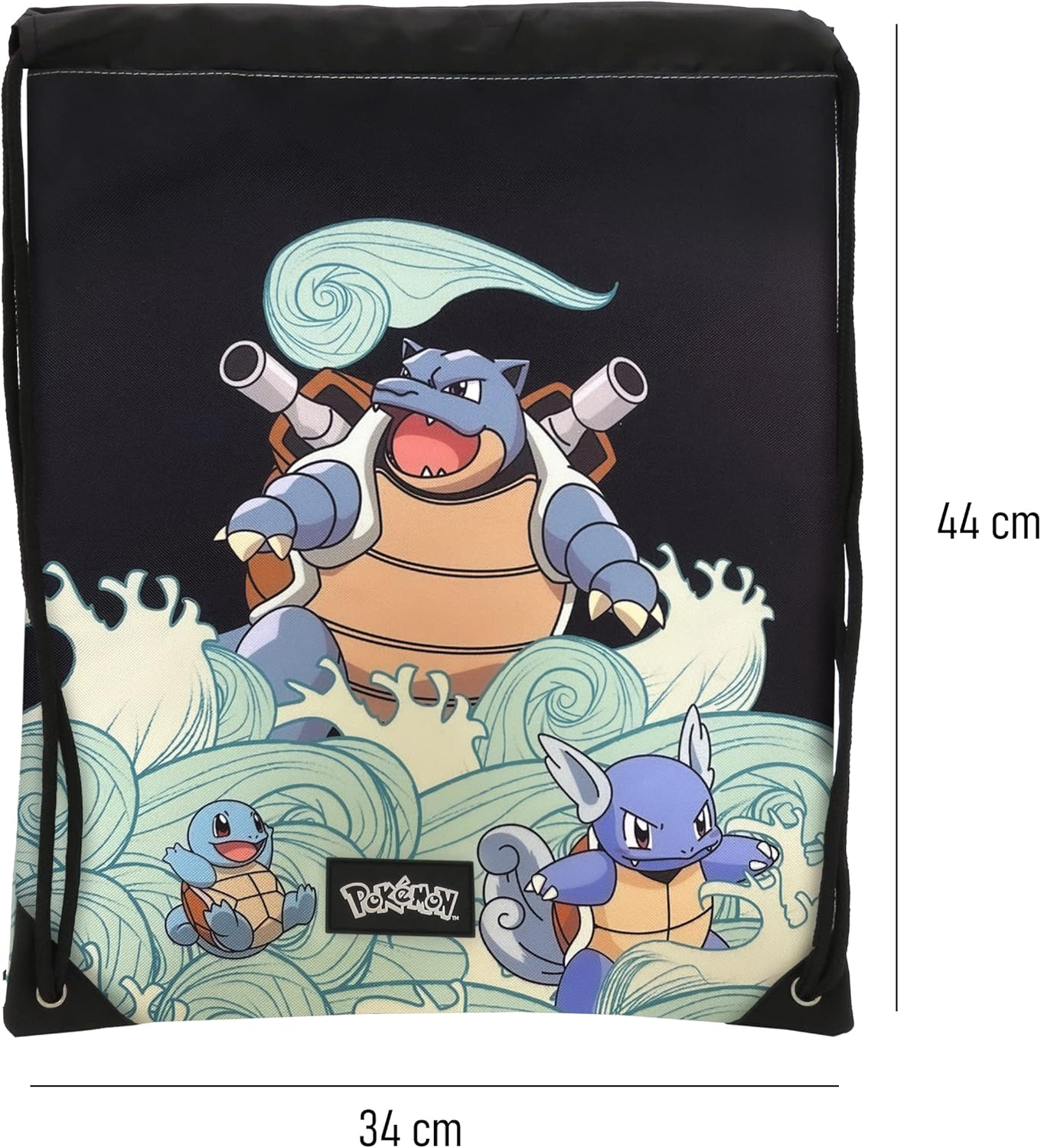 Pokemon Bag Backpack 34X44 - Squirtle (Cyp Brands) image number 5