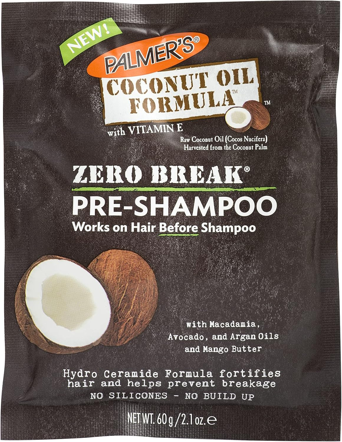 Palmers Coconut Oil Zero Break Pre-Shampoo, White, 60 G image number 2
