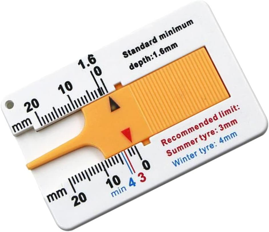 Tyre Tread Depth Calipers Car Motorcycle Caravan Trailer Wheel Measure Tools image number 3