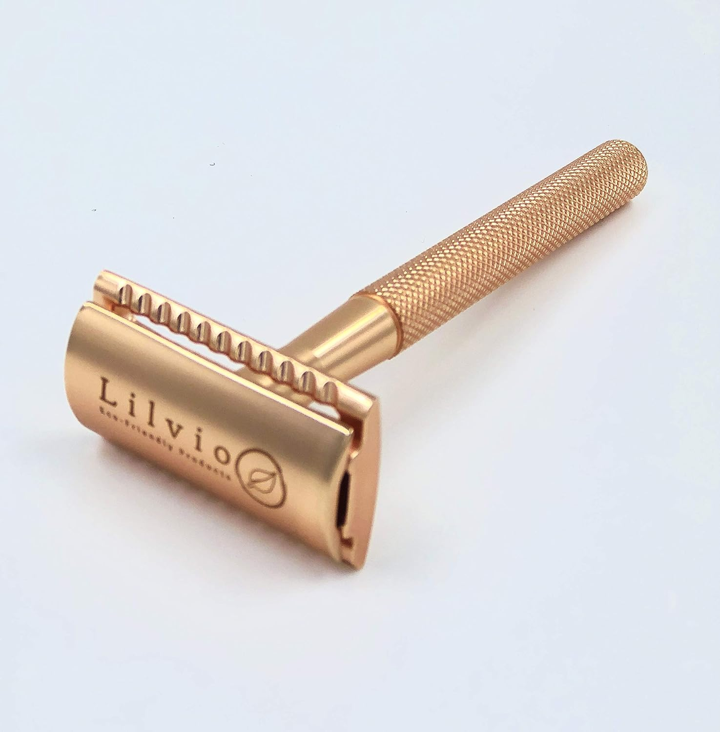 Lilvio Reusable Safety Razor & One Double Edge Blade. Choose from 9 Colours (White)