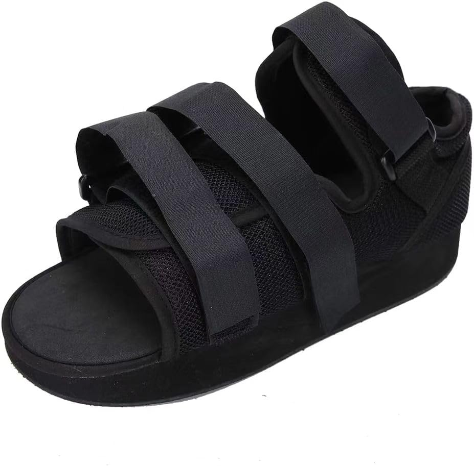 HUIHUA Post-Op Shoe - Adjustable Walking Shoe for Broken Foot, Post Surgery or Toe Surgical Walking Boot Orthopedic Recovery Cast, Left or Right Foot (L) image number 3