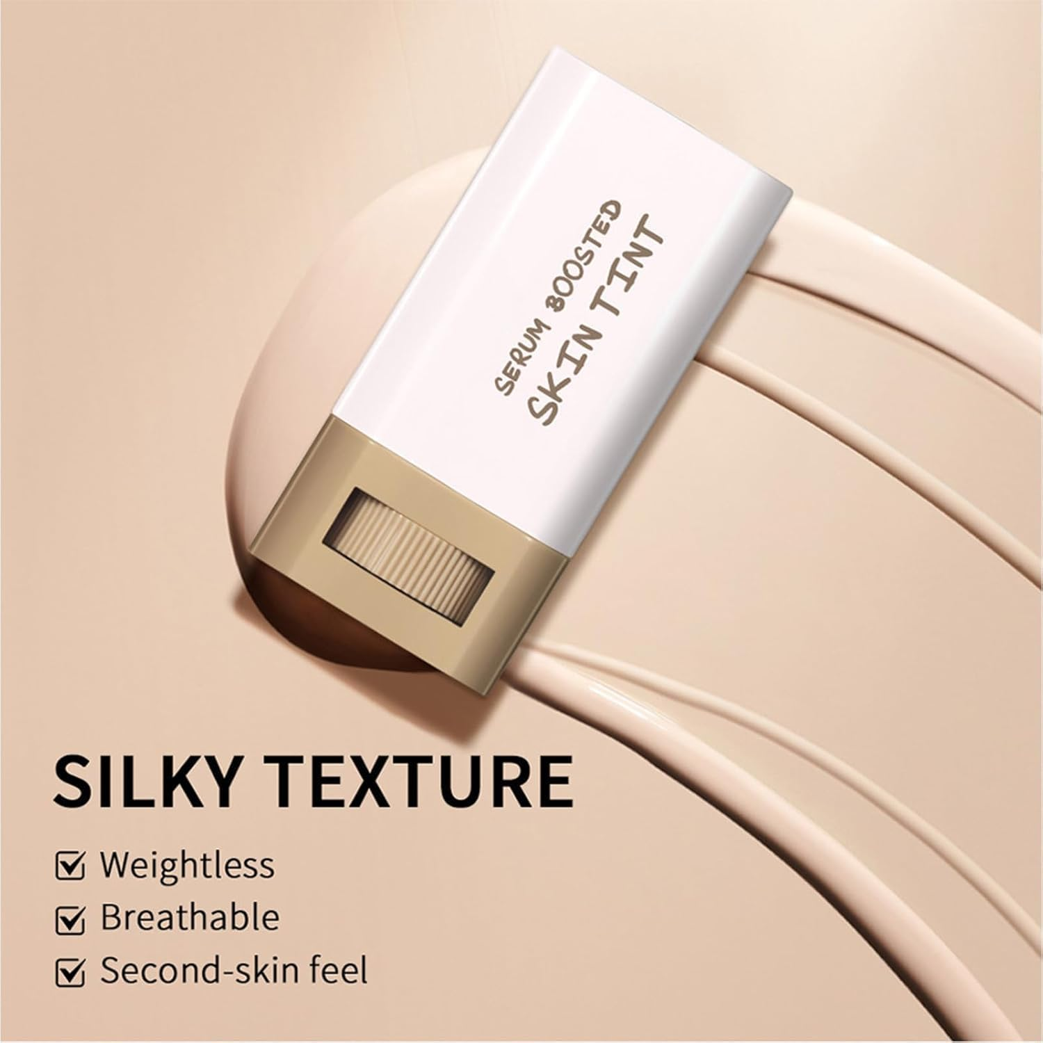 Foundation Stick Beauty Balm Serum Boosted Skin Tint, Serum Boosted Skin Tint Balm, Solid Tinted Moisturizing,Longwear Contour Stick for Dewy, Natural Finish(#05) image number 6