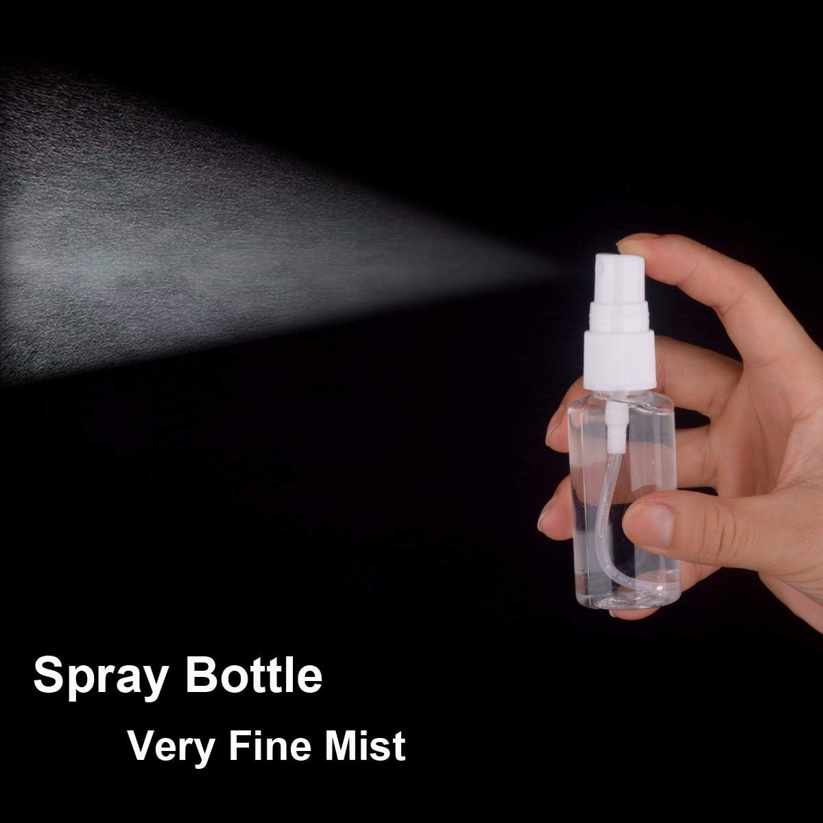 Spray Bottle, 1Oz/30Ml Small Plastic Fine Mist Spray Bottles, Mini Empty Travel Bottles with Funnels and Labels 6 Pack image number 1