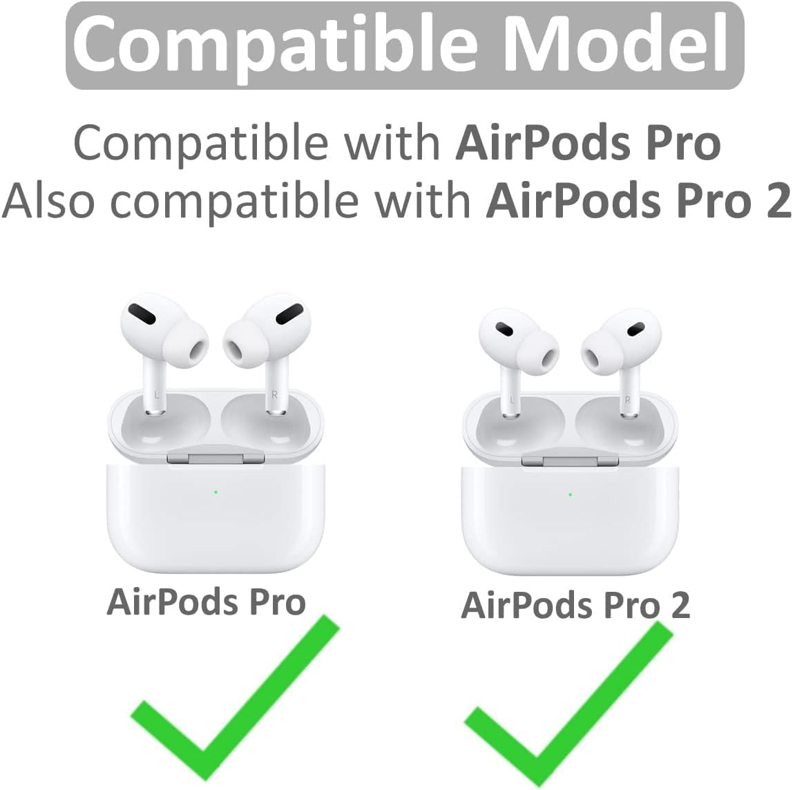 THJOPOKEEL 12 Pieces Replacement Ear Tips for Airpods Pro/Airpods Pro 2, 3 Size Replacement Silicone Rubber Eartips Earbuds Buds Tips (S/M/L) (6 Pairs) image number 2