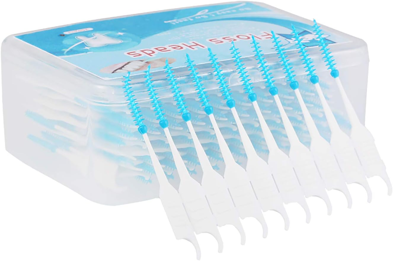 200Pcs/Box Dental Floss Interdental Brush Teeth Stick Toothpick Soft Silicone Double-Ended Tooth Picks Oral Care BBZY image number 5