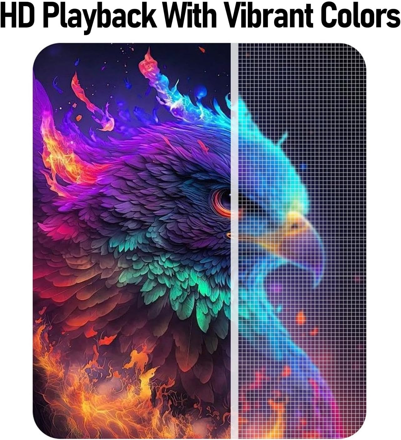 YUEHISY Small Wifi Video Projector, Home Theater Projector with Immersive Sound & Low Noise, Multi-Port Connectivity