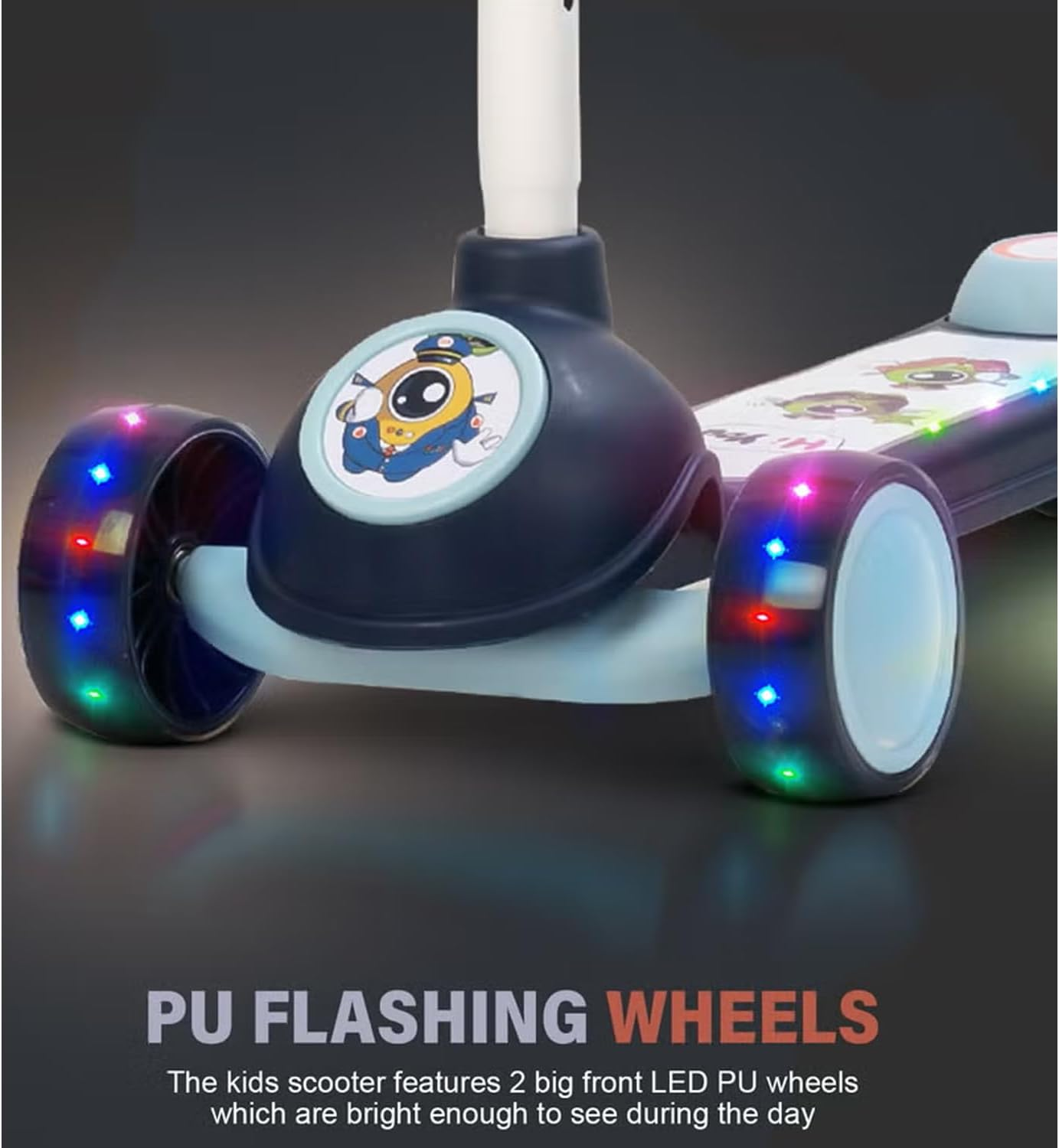 Xcjump 4 in 1 Convertible Kick Scooter for Kids Scooter 3 Wheels Foldable Scooter Tricycle