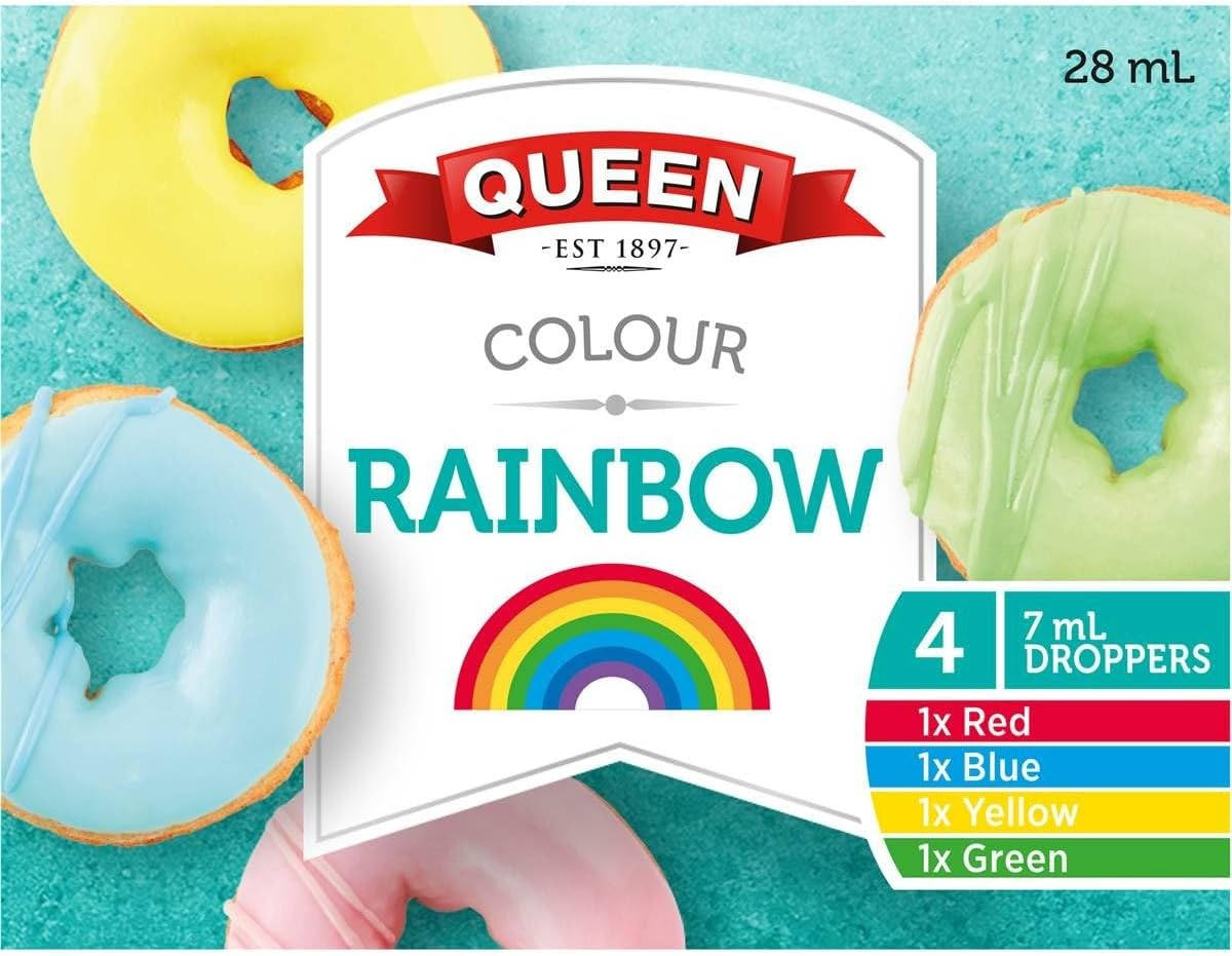 Queen Rainbow Food Colours 7 Ml (Pack of 4) image number 4