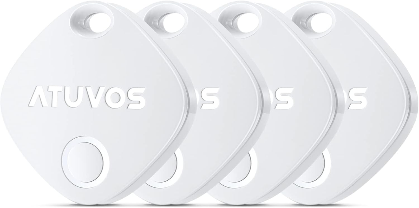 ATUVOS Bluetooth Item Finder Air Tag 4 Pack, Compatible with Apple Find My (Ios Only), 60M Finding Range, Replaceable Battery, Waterproof, Tracker for Keys, Luggages, Suitcases, Wallets, Bags image number 4