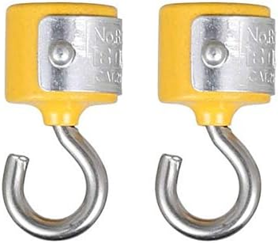 Dulton B520-329 Magnetic Hook Set of 2 (Yellow) Magnetic Hooks Set of 2
