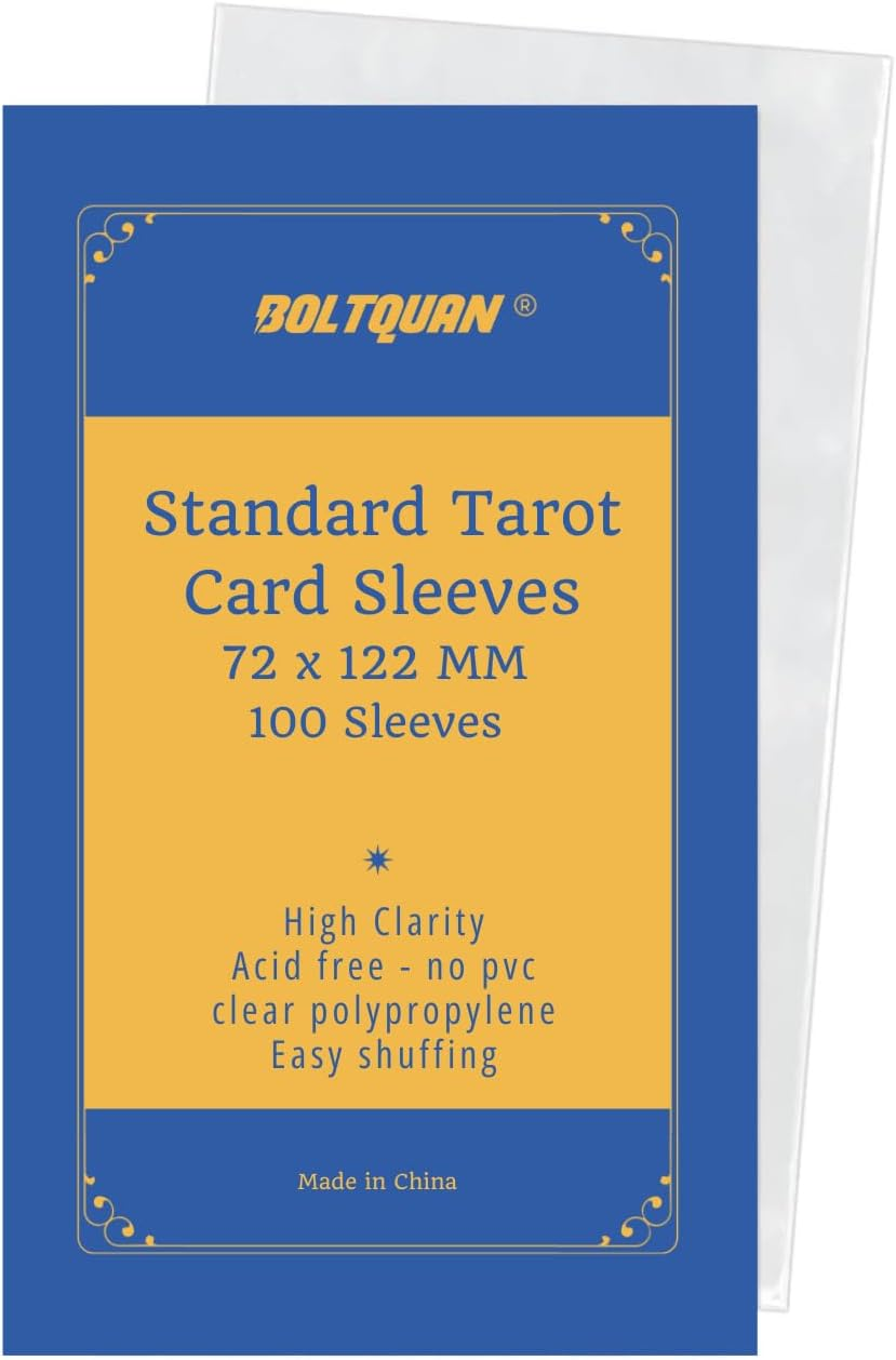 72X122 Mm Card Sleeves - Premium Protective Sleeves for Standard Tarot Decks, Durable Clear Non-Glare Finish, Fits Most Tarot Cards image number 4