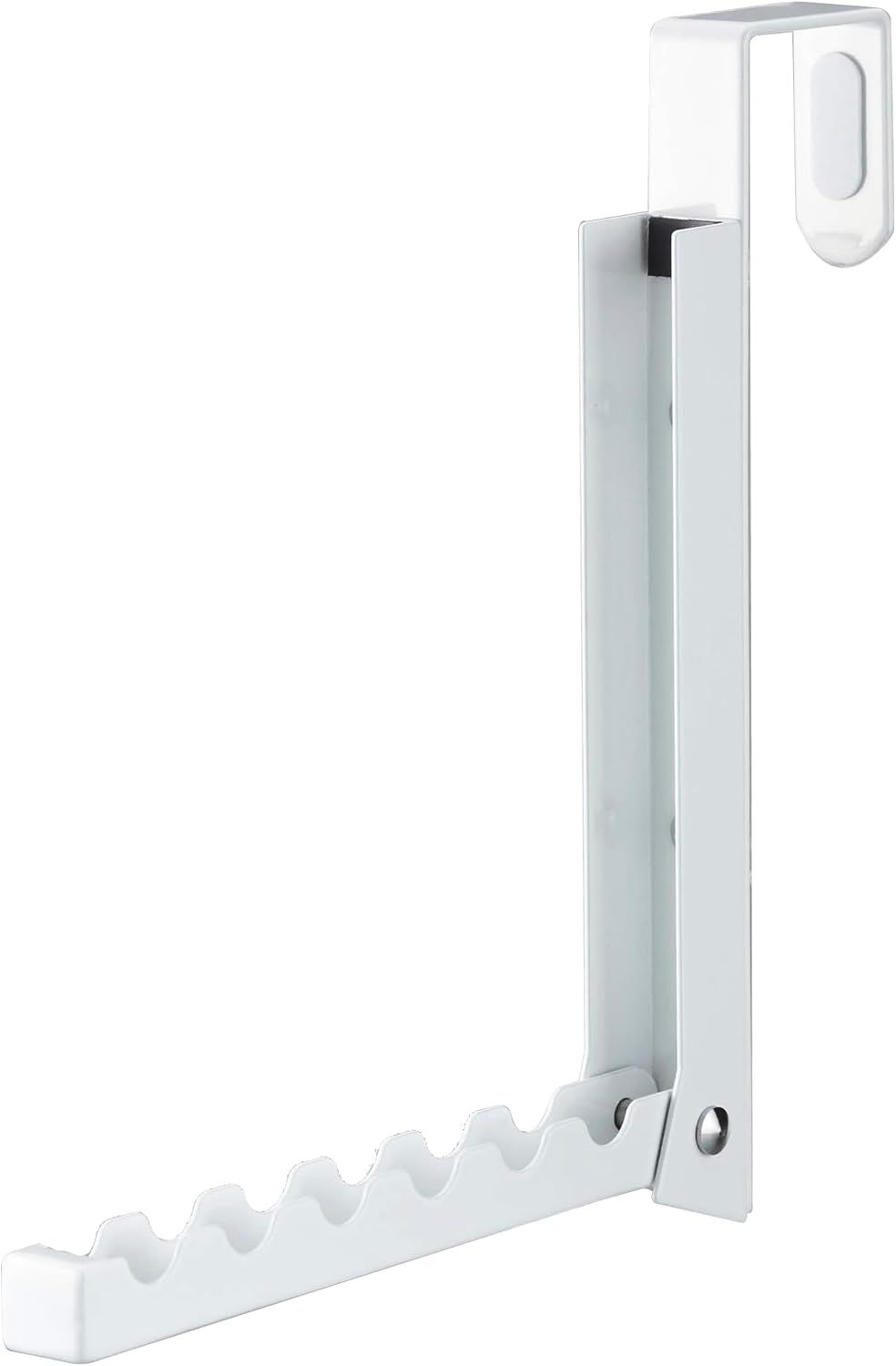 YAMAZAKI 'Smart' 7161 Collapsible Door Hook, White, for Doors up to 3.6 Cm Depth, Door Hanger image number 1