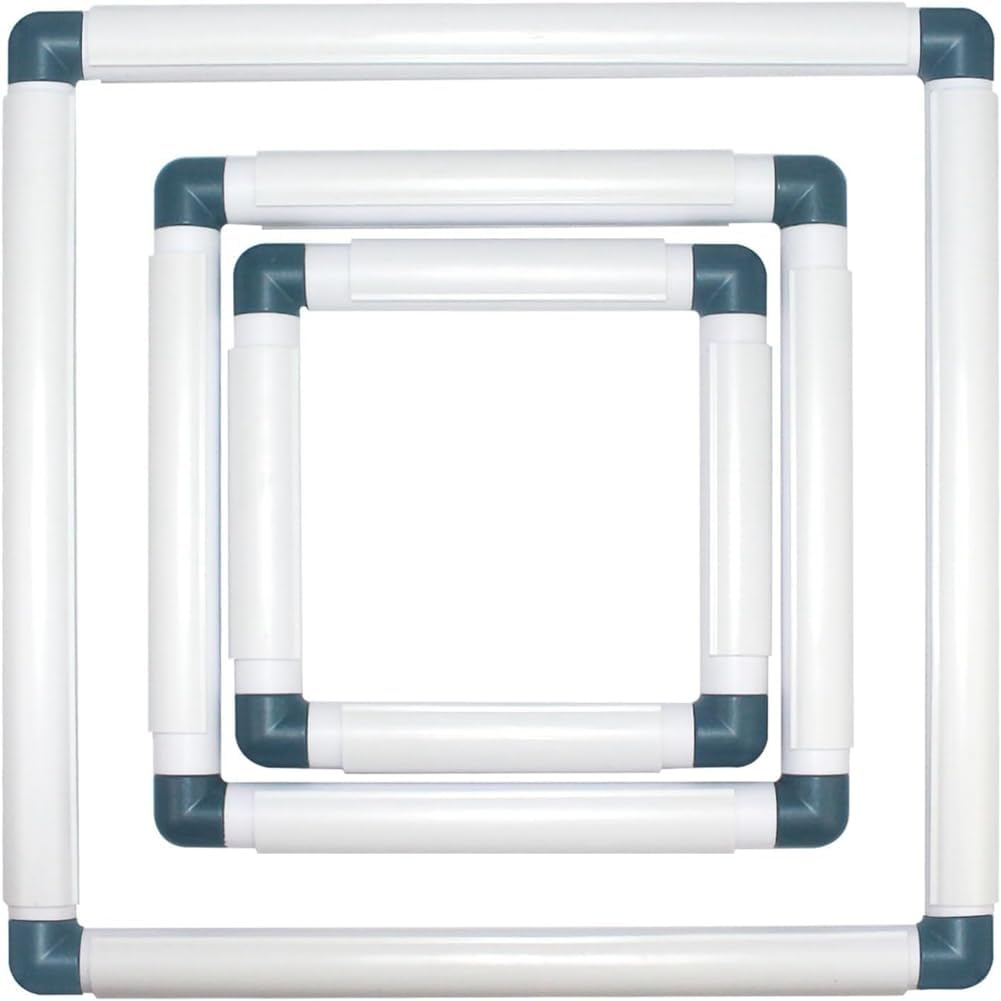 Vmitejoe Hoops Embroidery Hoop Frame Punch Needle Hoops Embroidery Quilting 3-Pack Blue image number 1