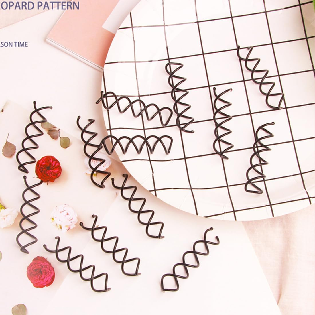 DLPRK 10Pcs Spiral Hair Pins Spiral Hair Pins for Hairstyle Design Rotating Hair Pins for Bun DIY Hairstyle Tools image number 4