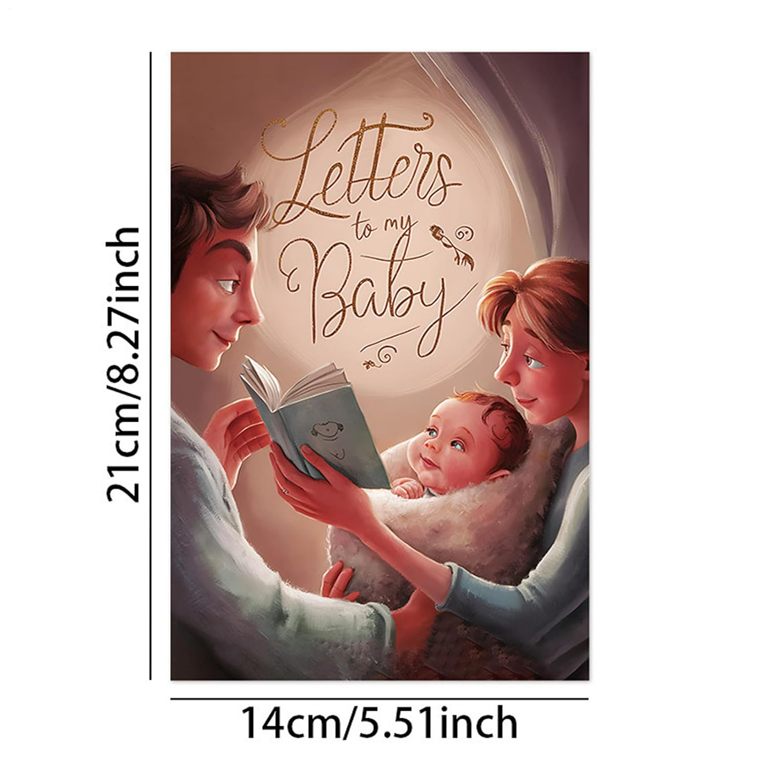 Zunishaone Diary Memory Book 50 Sheets Parenting Family Relationship Diary for Pregnancy Baby Shower image number 2