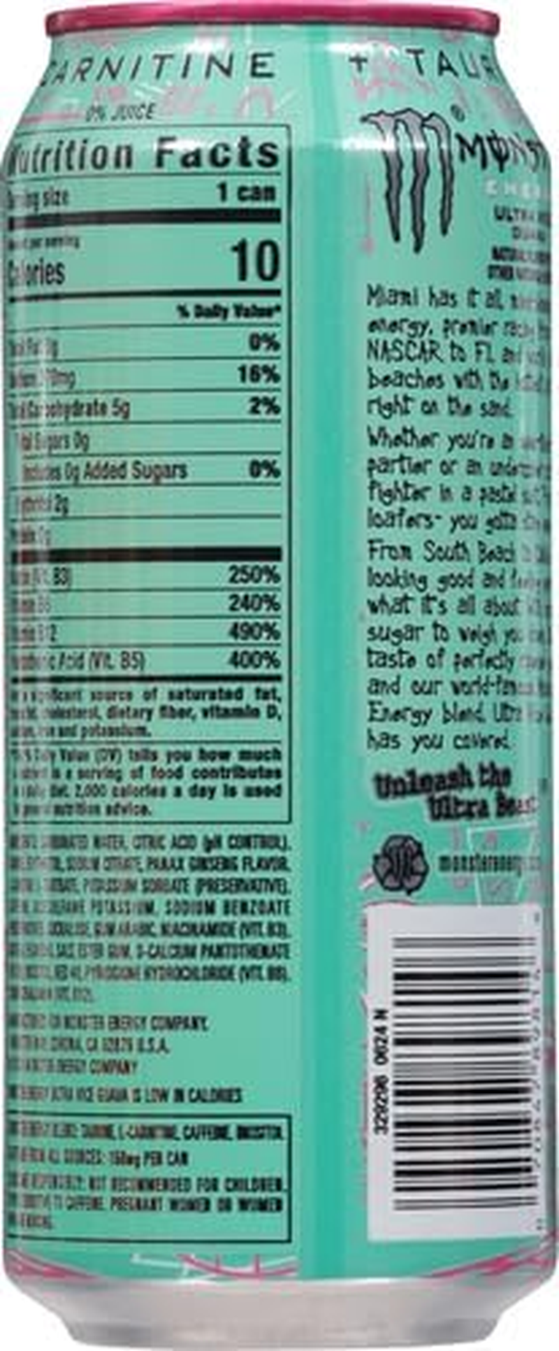 Monster Energy Ultra Vice Guava 1 Can image number 3