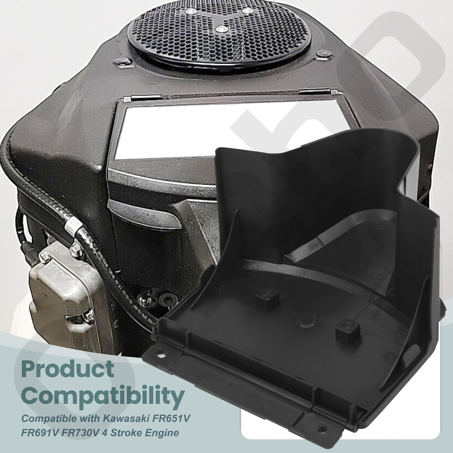 Ohoho 11011-0820 Air Filter Cover & 11013-0752 Air Filter Kit - by - Compatible with Kawasaki 11011-7052 11011-7065 11011-7054 FR651V FR691V FR730V 4 Stroke Engine image number 4