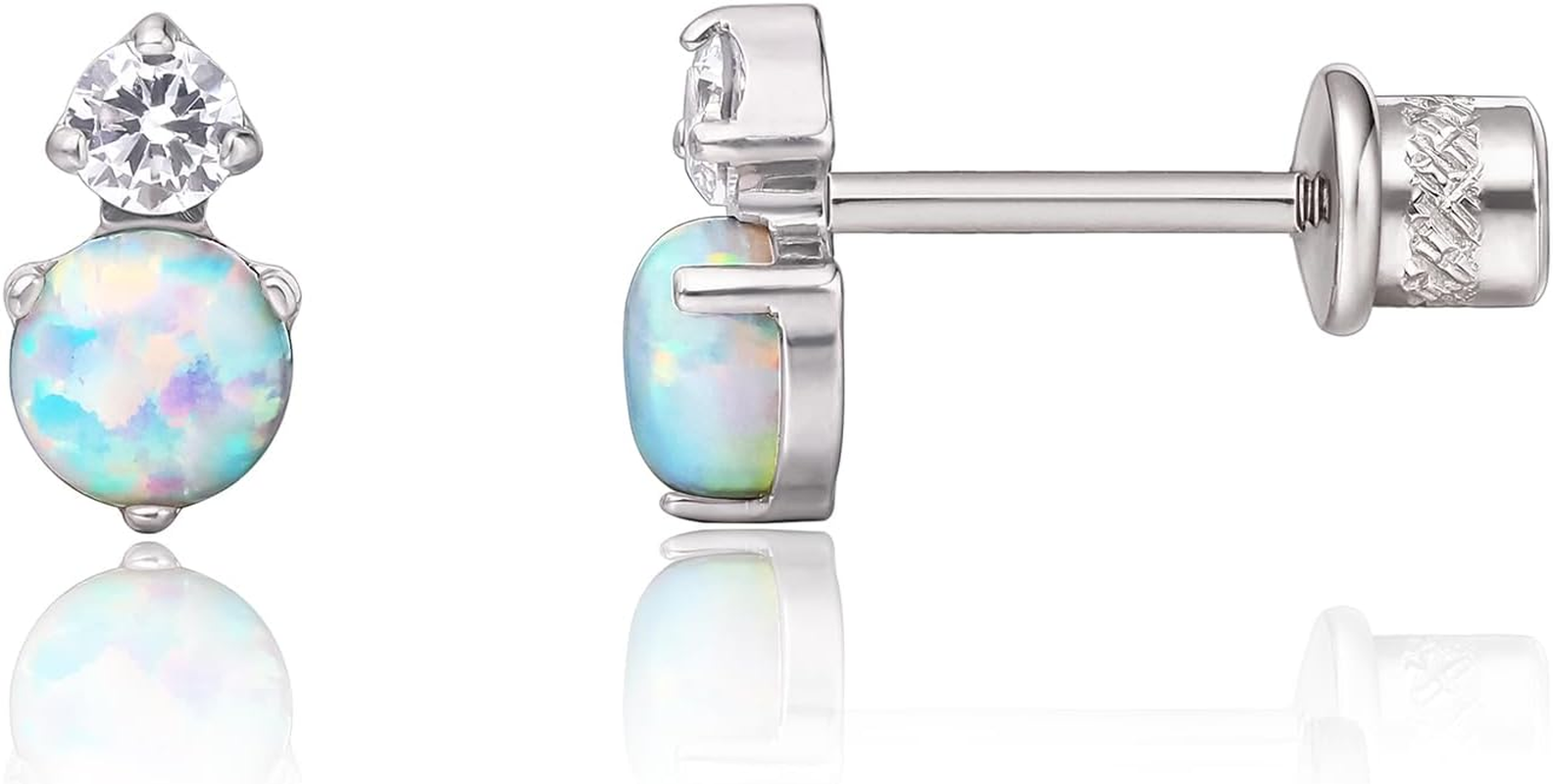 Limerencia Hypoallergenic G23 Implant Grade Titanium Screw Back Earrings Tragus 20G Helix F136 Piercing Post for Girls' Sensitive Ears Cartilage image number 5