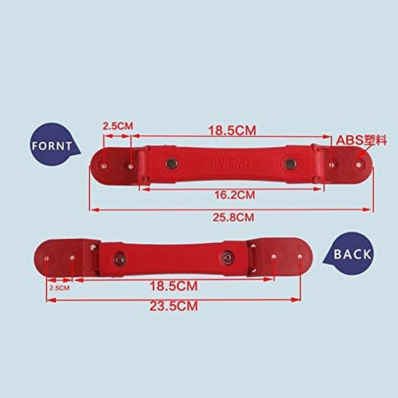2018 Luggage Hardware Suitcase Repair Parts Handle Travel Case Pull Rod Cipher Suitcase Hand Carry General Handle Leather - (Color: Light Yellow)